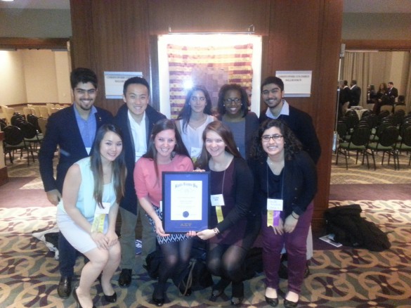 Lambda Nu getting recognized at PBLI